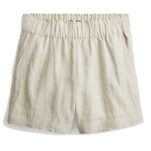 J crew linen pull on shorts